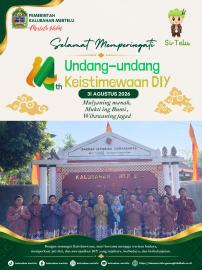 Selamat Memperingati 14 Tahun Undang-Undang Keistimewaan DIY